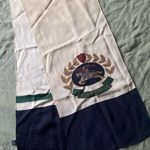 VINTAGE BURBERRY PRORSUM SILK SCARF made in Italy